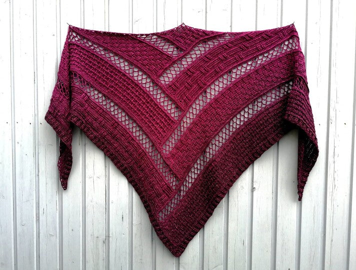 Textured Triangle Shawl Crochet Pattern