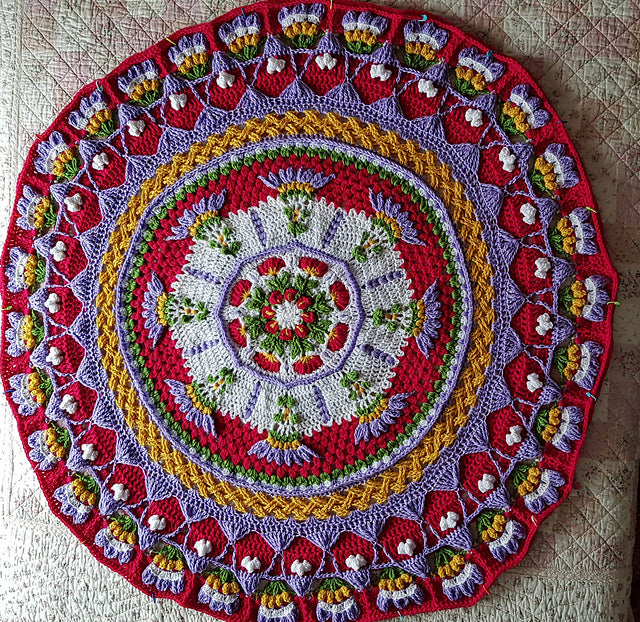 Floral Throw Crochet Pattern