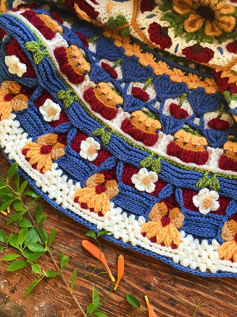 Floral Throw Crochet Pattern
