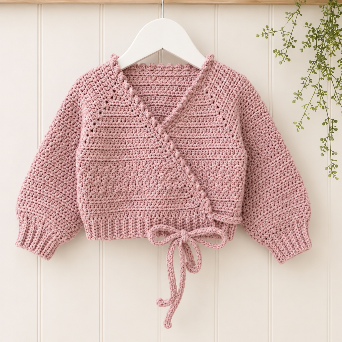 Kids Ballet Cardigan Crochet Pattern