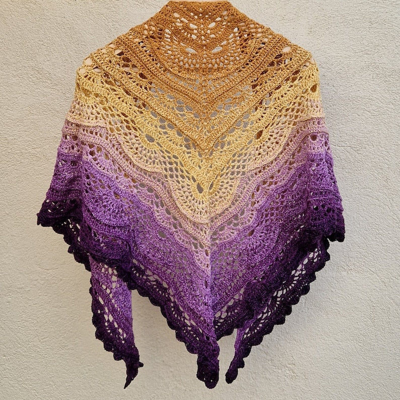 Textured Shawl Crochet Pattern