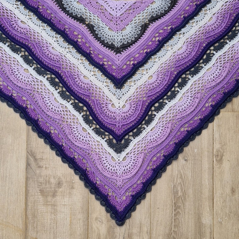 Textured Shawl Crochet Pattern