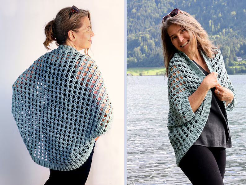Openwork Shrug Crochet Pattern