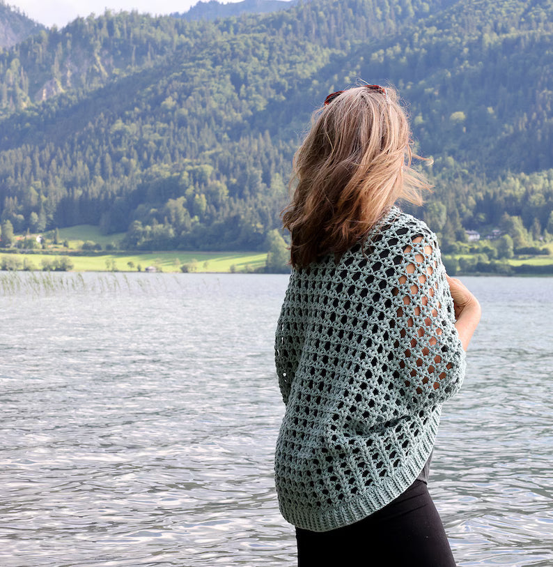 Openwork Shrug Crochet Pattern