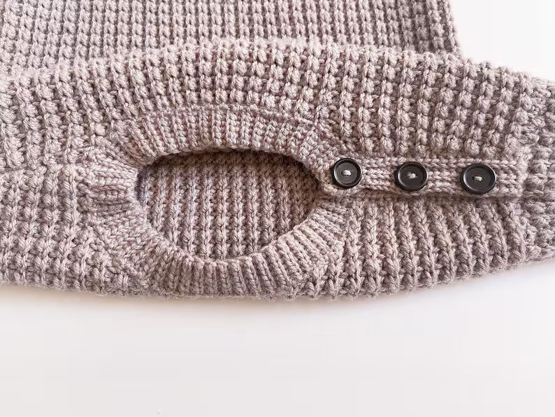 Kids Ribbed Sweater Crochet Pattern