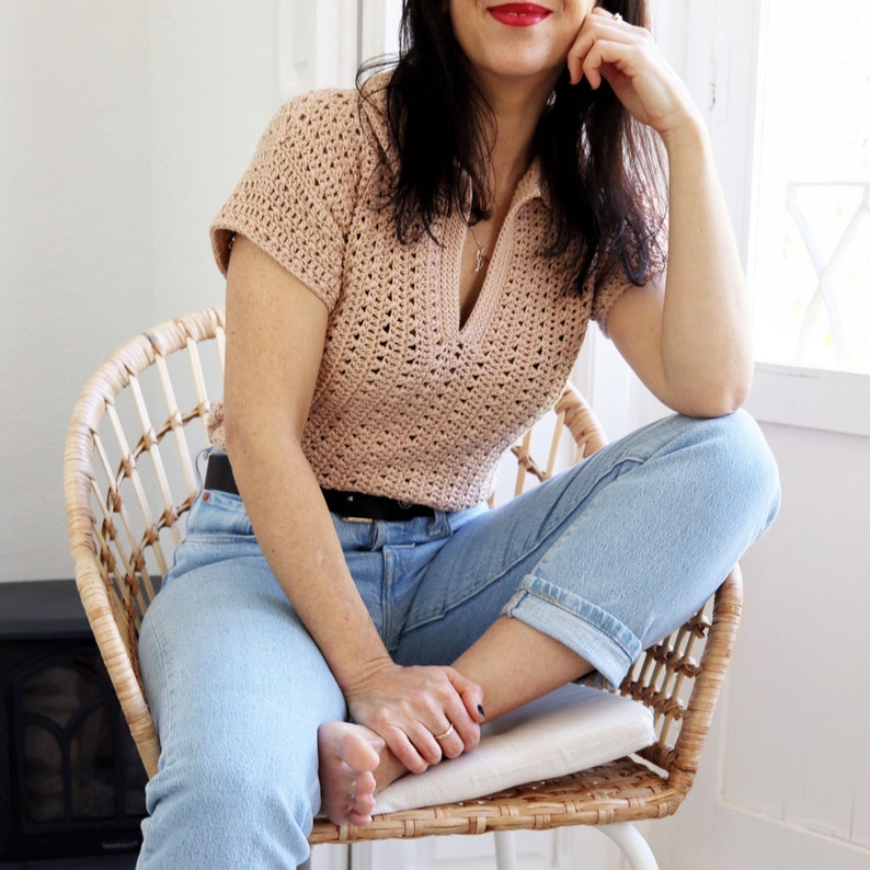 Polo Shirt Crochet Pattern