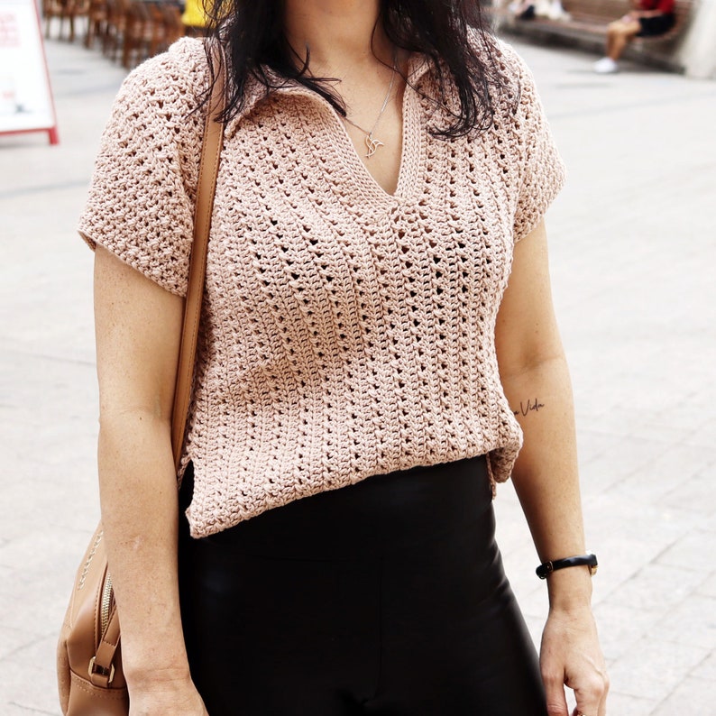 Polo Shirt Crochet Pattern