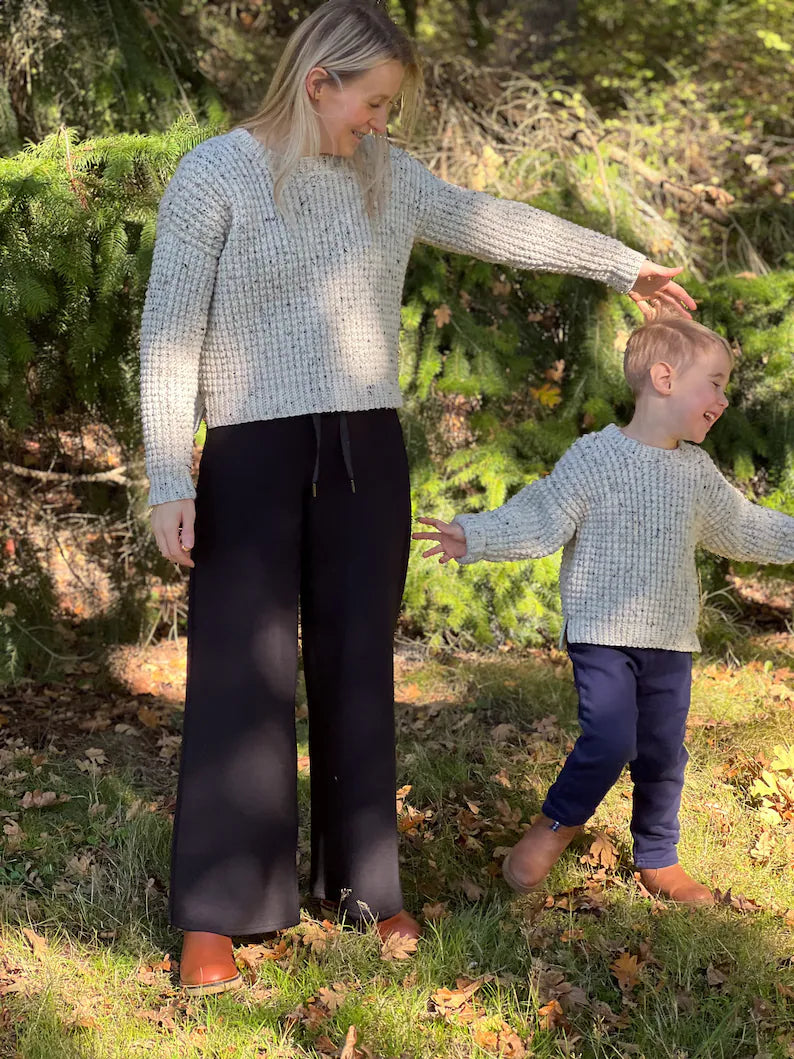 Kids Ribbed Sweater Crochet Pattern