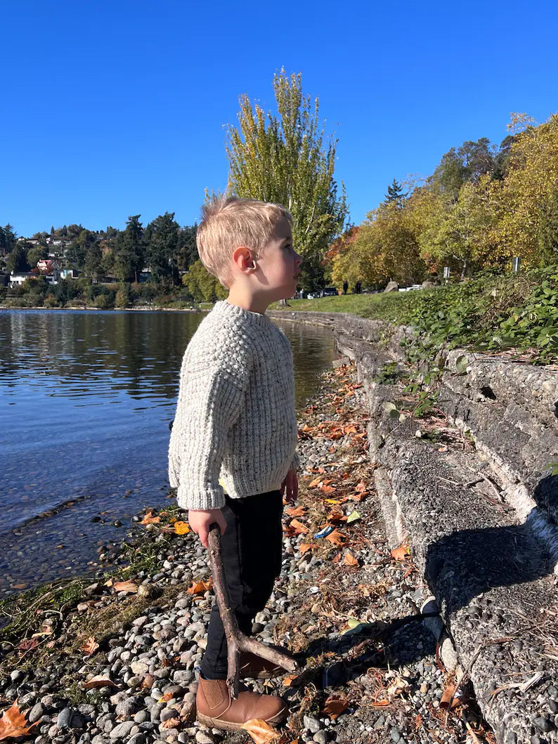 Kids Ribbed Sweater Crochet Pattern