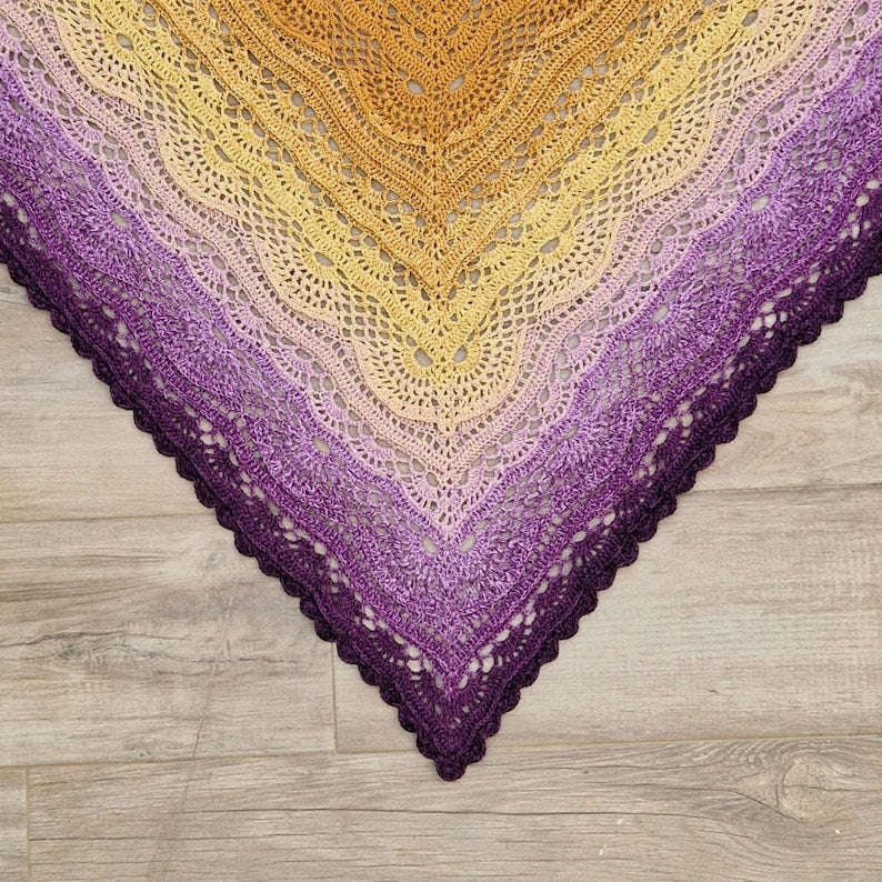 Textured Shawl Crochet Pattern