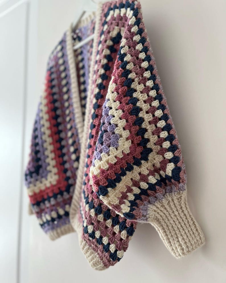 Hexagon Cardigan Crochet Pattern