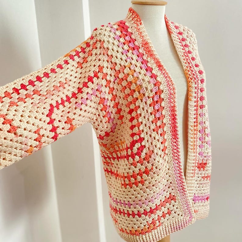 Hexagon Cardigan Crochet Pattern
