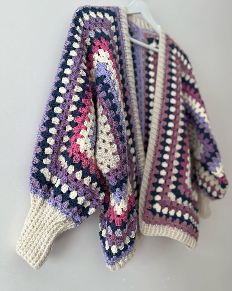 Hexagon Cardigan Crochet Pattern