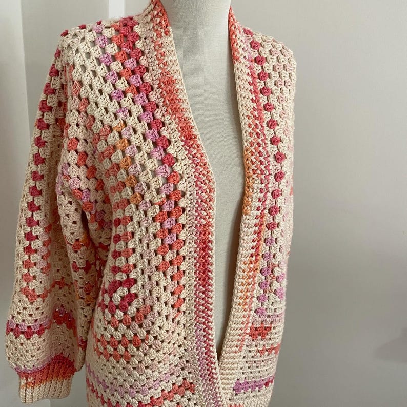 Hexagon Cardigan Crochet Pattern