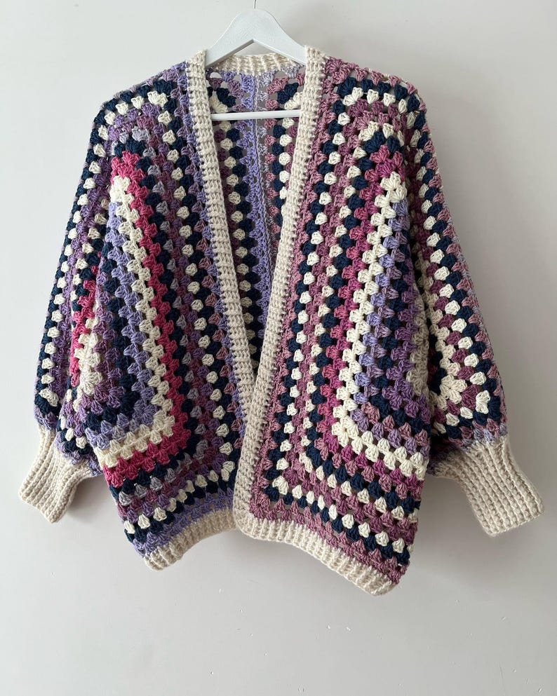 Hexagon Cardigan Crochet Pattern