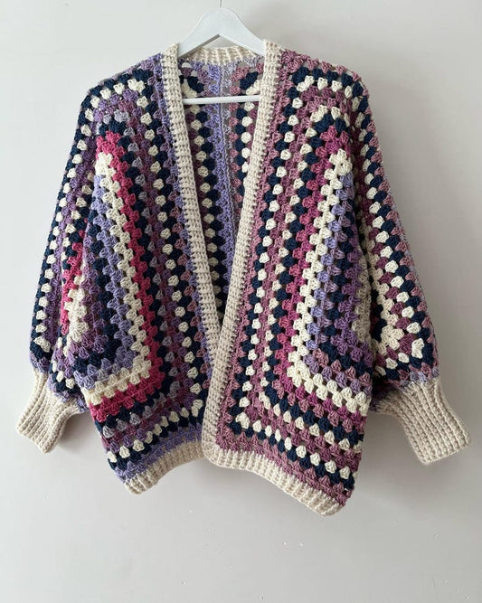 Hexagon Cardigan Crochet Pattern