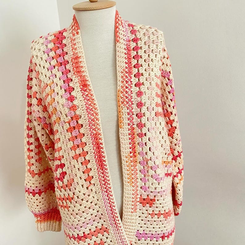 Hexagon Cardigan Crochet Pattern