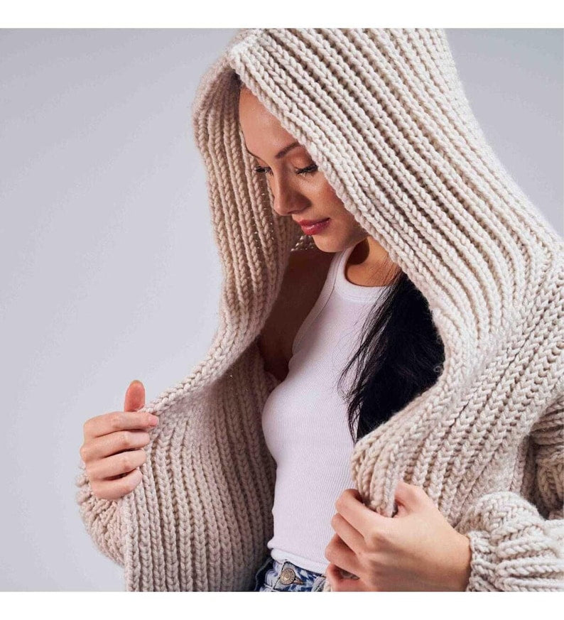 Hoodie Cardigan Crochet Pattern