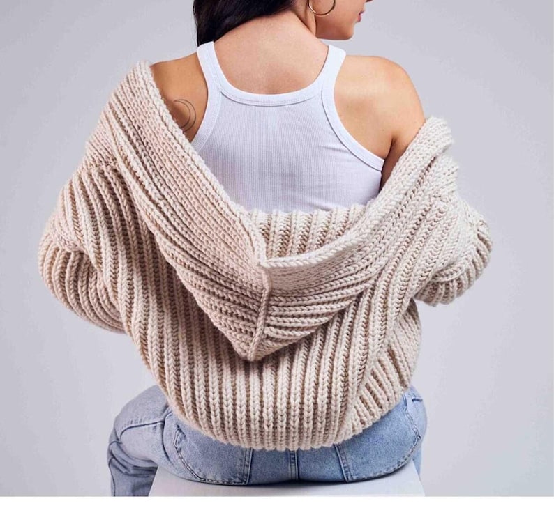 Hoodie Cardigan Crochet Pattern