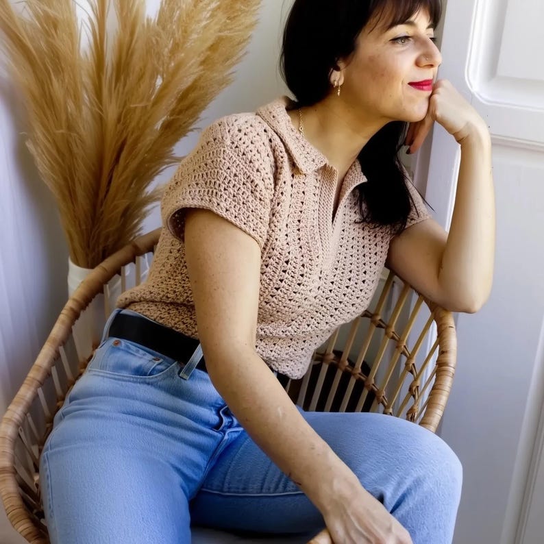 Polo Shirt Crochet Pattern