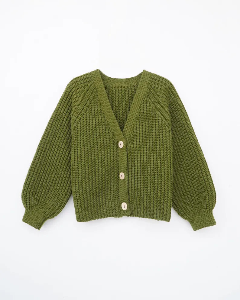 Ribbed Cardigan Crochet Pattern