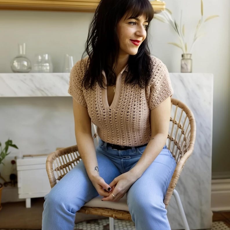 Polo Shirt Crochet Pattern