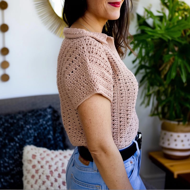 Polo Shirt Crochet Pattern