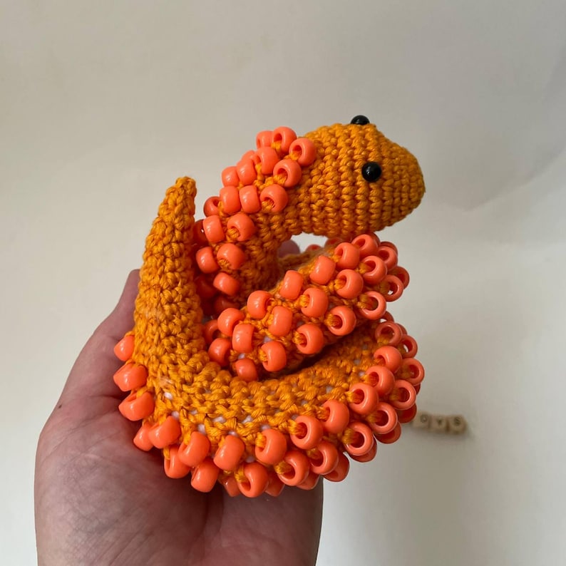 Beaded Fidget Snake Crochet Pattern
