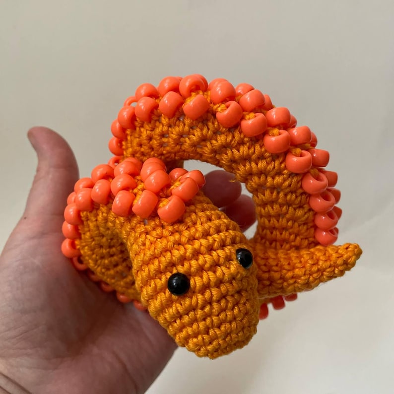 Beaded Fidget Snake Crochet Pattern