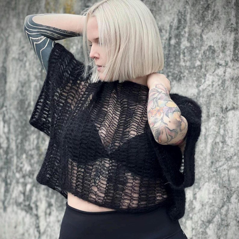 Airy Rib Sweater Crochet Pattern
