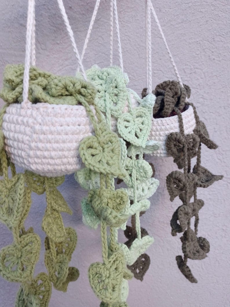 Hanging Monstera Plant Crochet Pattern