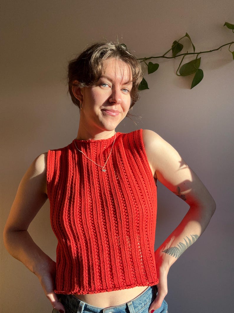 Mock Neck Top Crochet Pattern