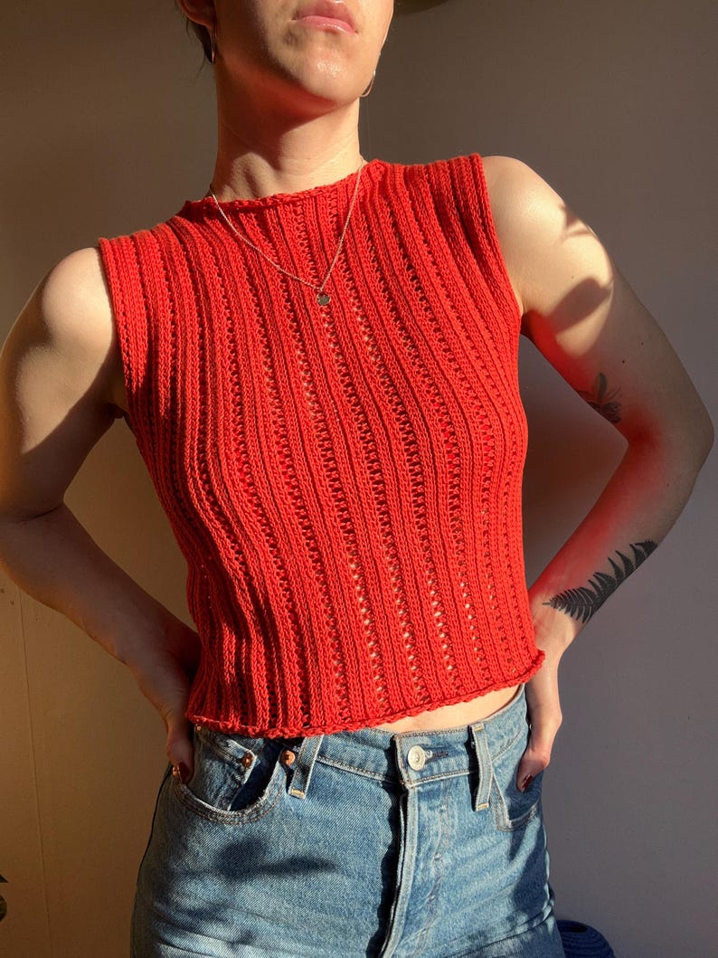 Mock Neck Top Crochet Pattern