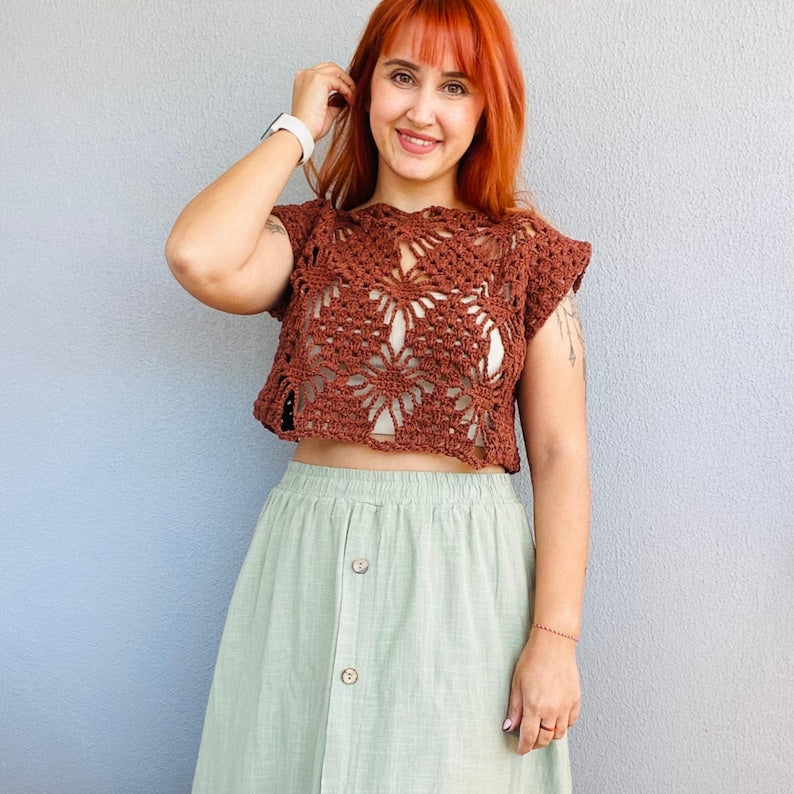 Vintage Mesh Shrug Crochet Pattern