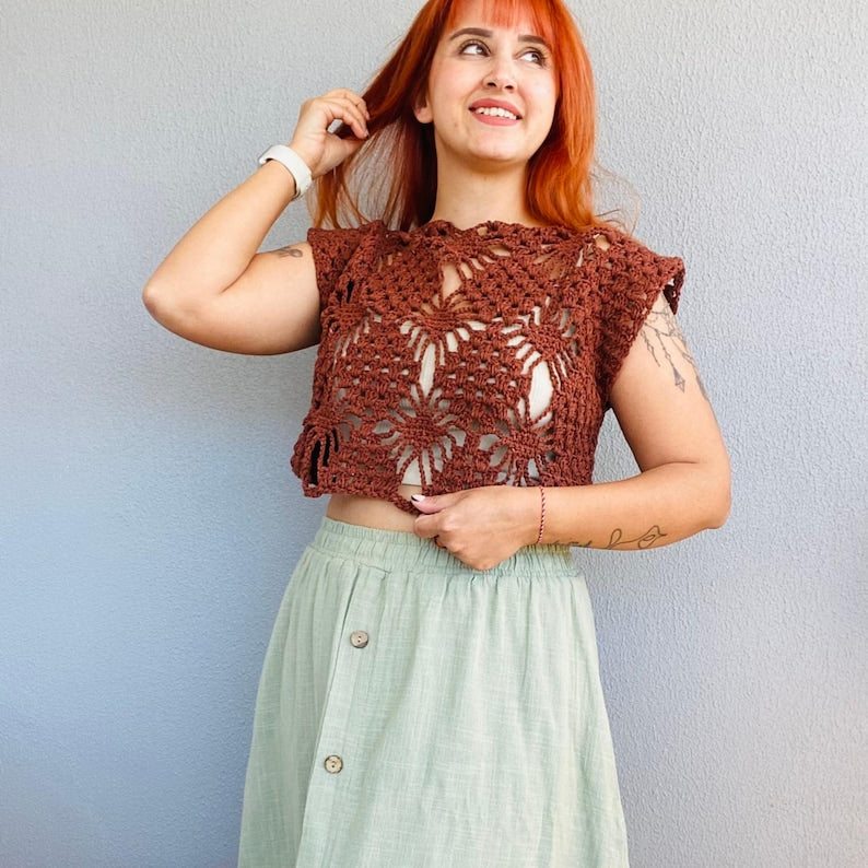 Vintage Mesh Shrug Crochet Pattern