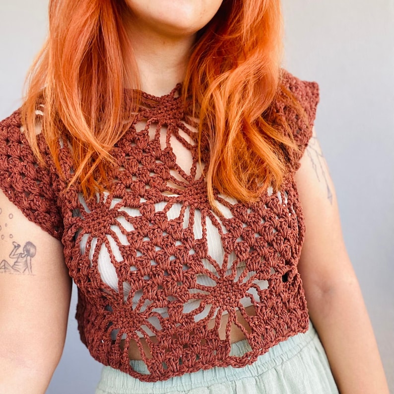 Vintage Mesh Shrug Crochet Pattern