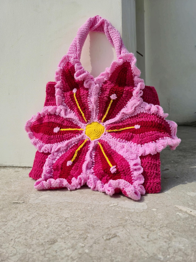 Lily Flower Handbag Crochet Pattern