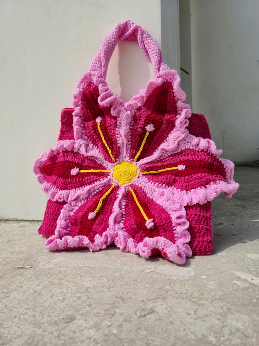 Lily Flower Handbag Crochet Pattern