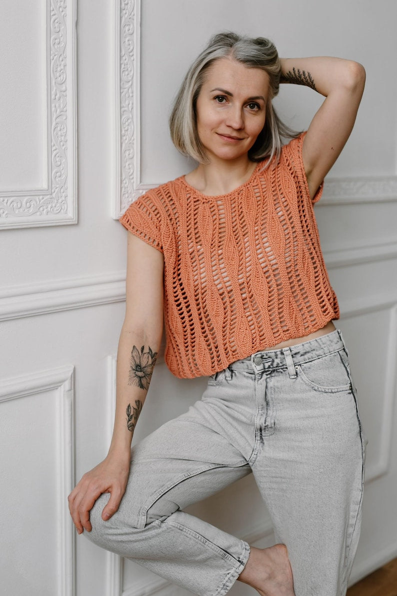 Lace Flow Top Crochet Pattern