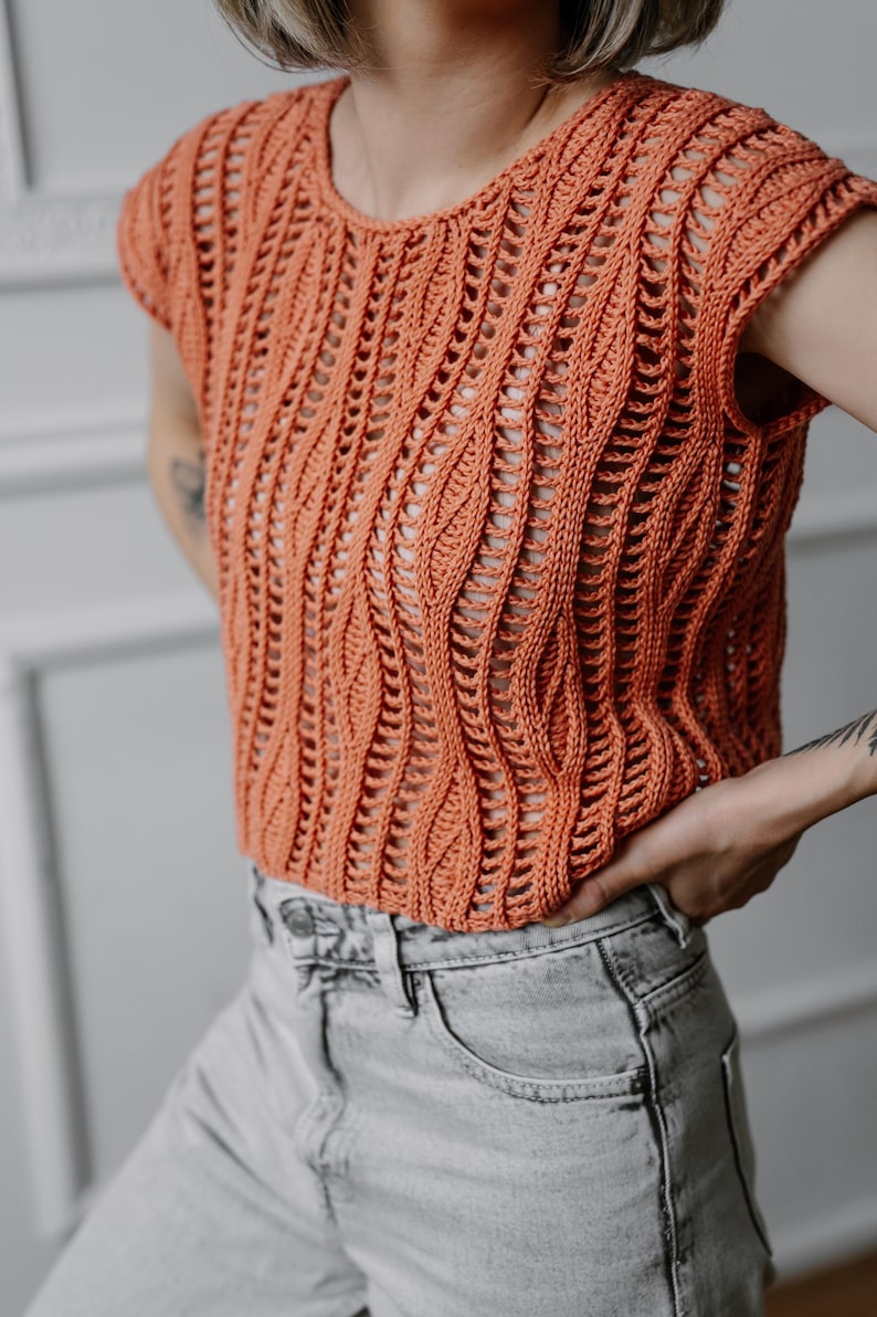 Lace Flow Top Crochet Pattern