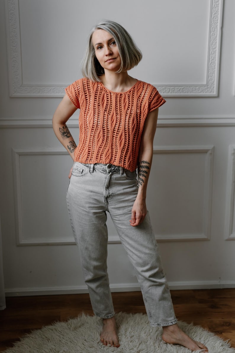 Lace Flow Top Crochet Pattern