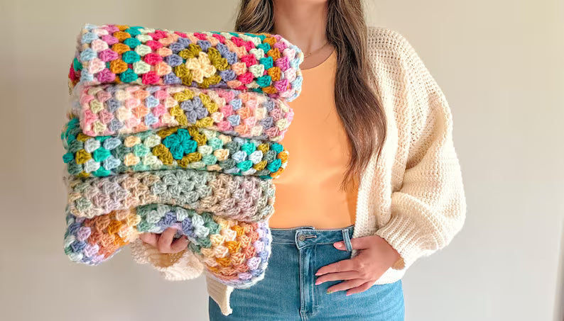 Granny Square Cardigan Crochet Pattern