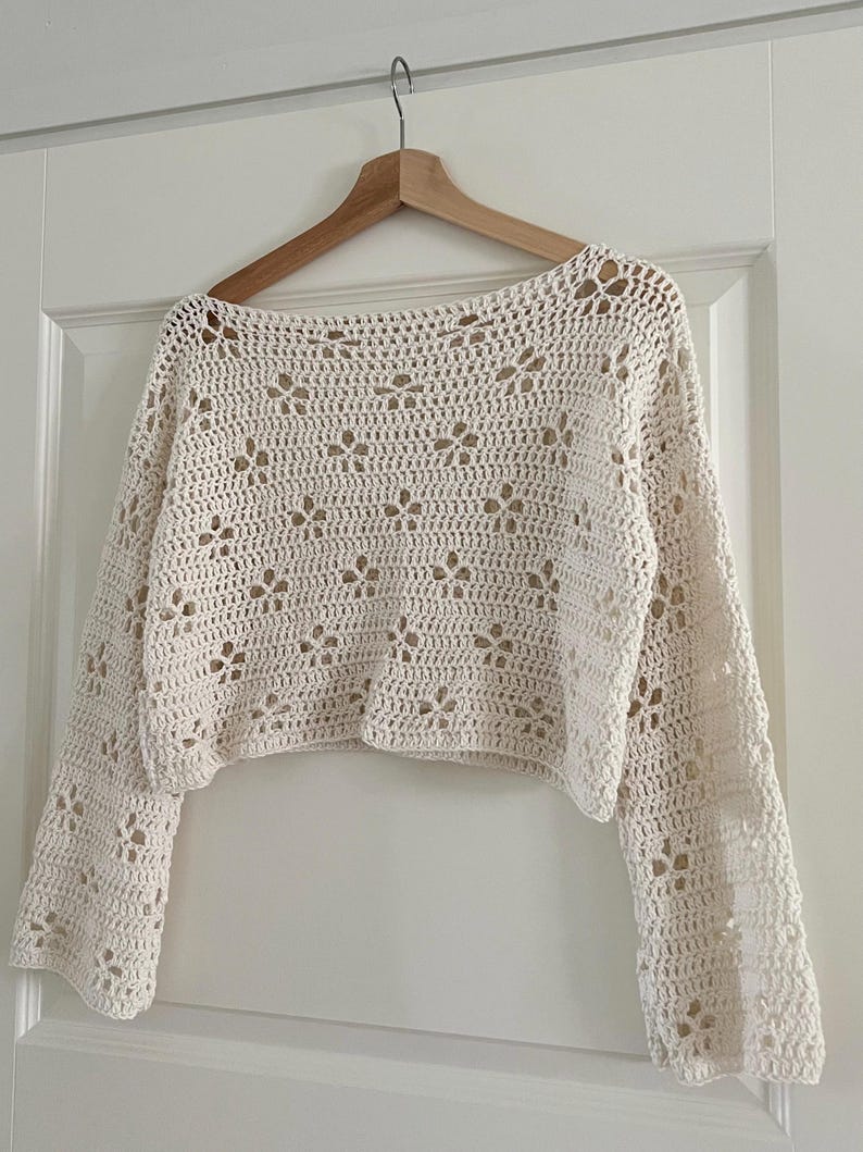 Cherry Blossom Sweater Crochet Pattern