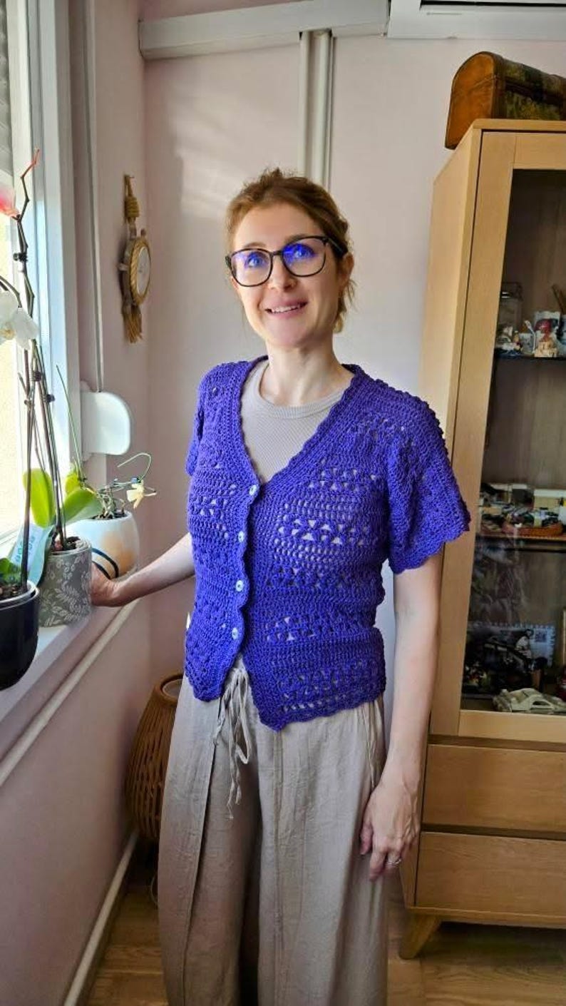 Short Sleeve Top Crochet Pattern