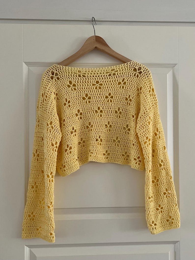 Cherry Blossom Sweater Crochet Pattern
