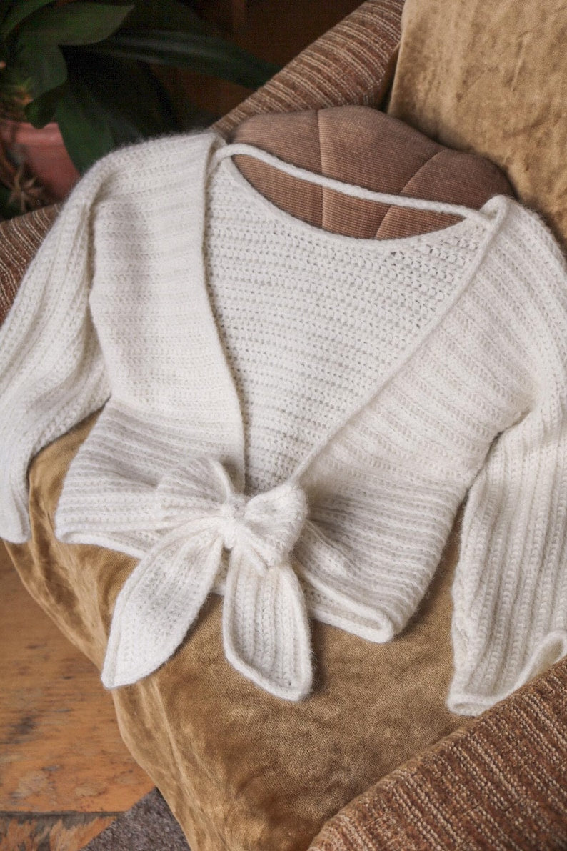 Bow Back Sweater Crochet Pattern