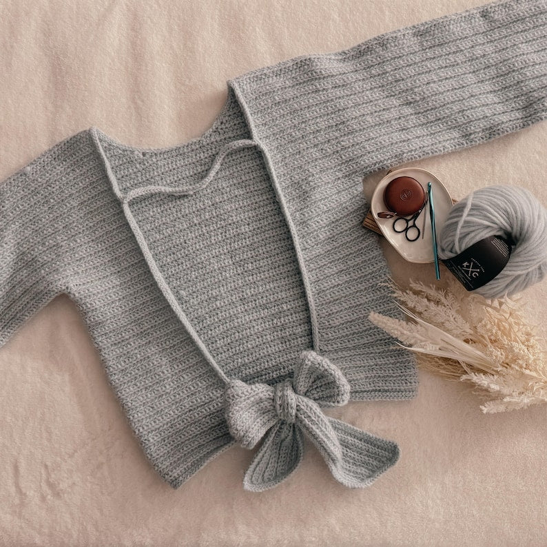 Bow Back Sweater Crochet Pattern