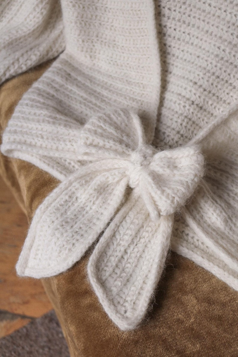 Bow Back Sweater Crochet Pattern