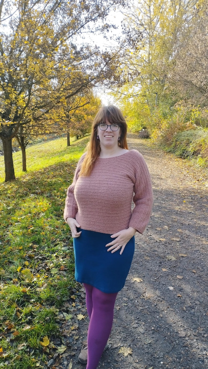 Bow Back Sweater Crochet Pattern