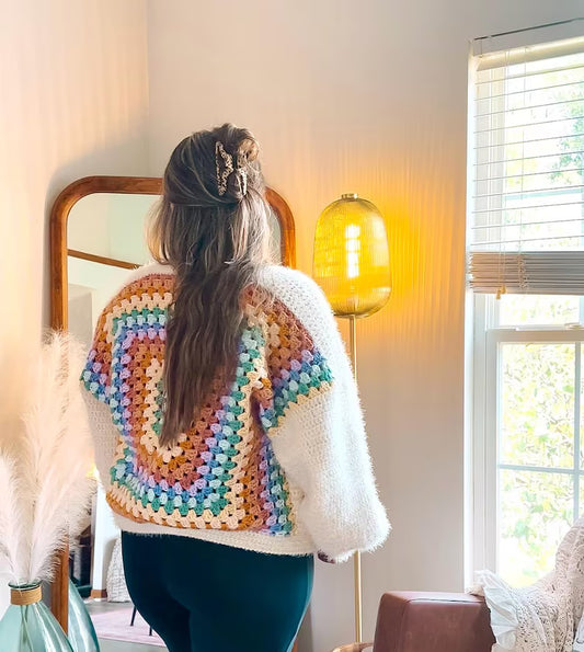 Granny Square Cardigan Crochet Pattern